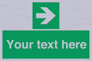 Custom Arrow Right Sign